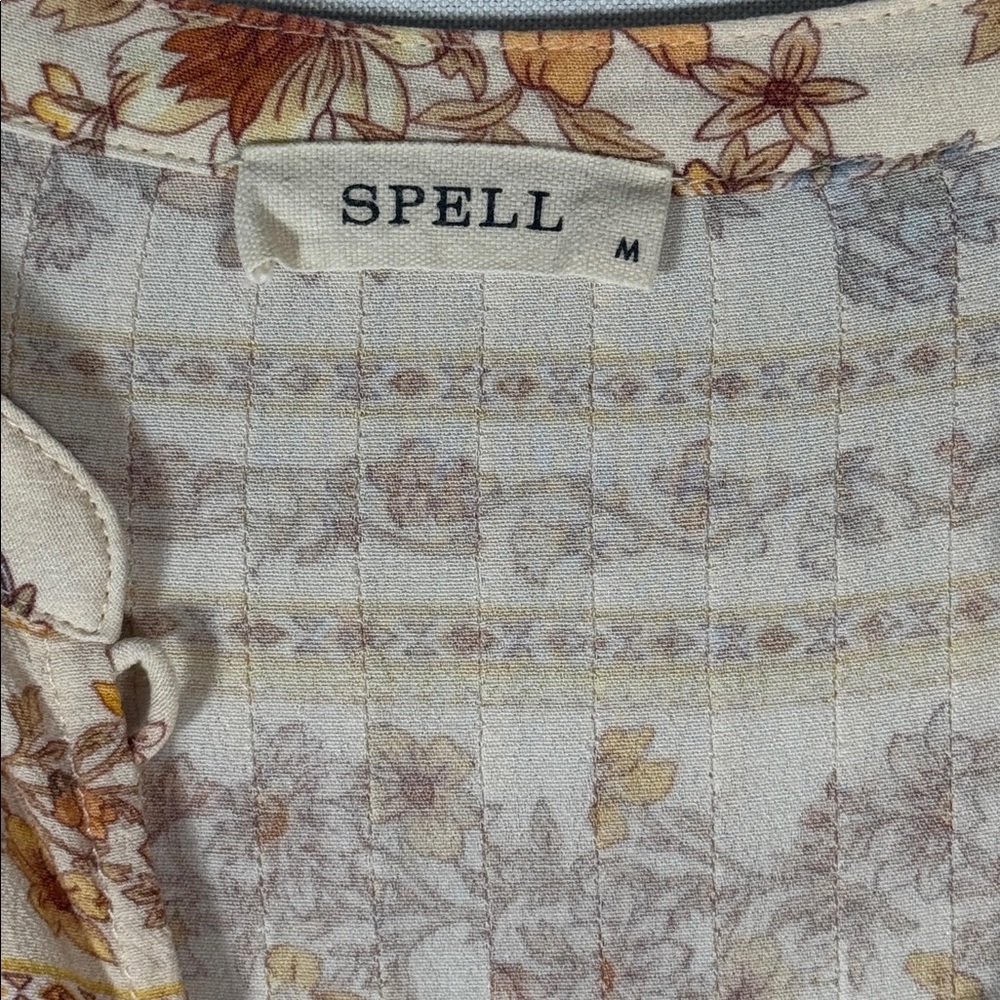 Spell Meadowlands Gown in Cream Size Medium - Picture 11 of 15